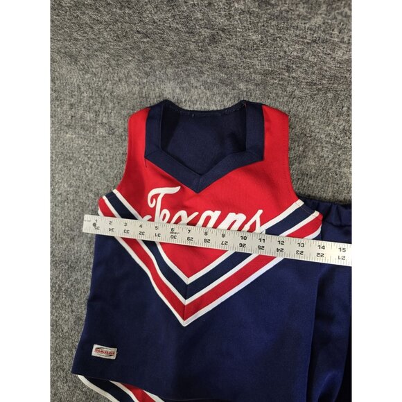 Girl's Team Leader Size M Cheer Outfit 2 Piece Red Blue Texas made in USA - Picture 5 of 9